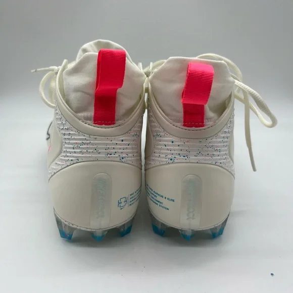 Nike alpha huarache 8 elite lacrosse cleats white / multicolored new without box - Picture 3 of 7